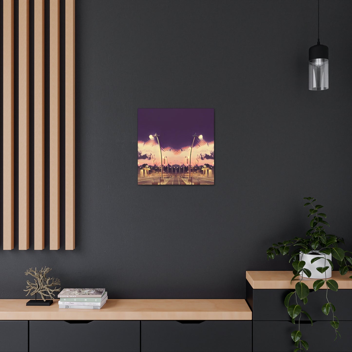 We Meet Purple Canvas