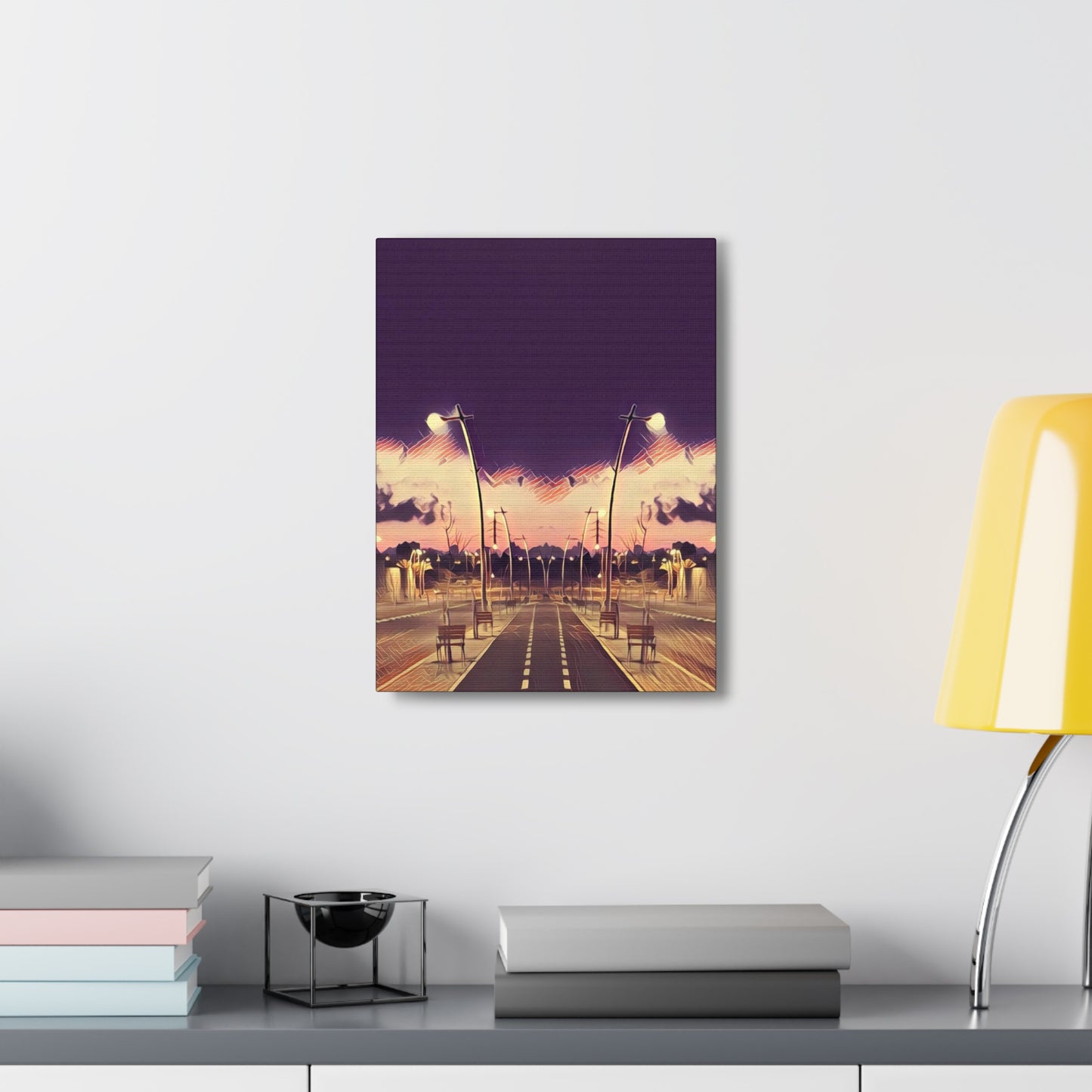 We Meet Purple Canvas