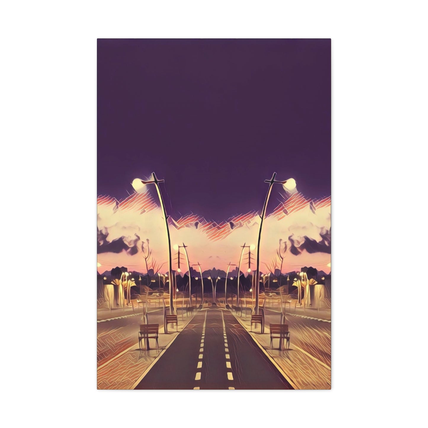 We Meet Purple Canvas
