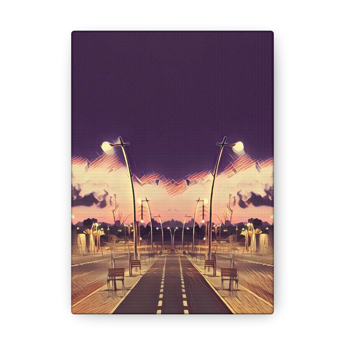 We Meet Purple Canvas