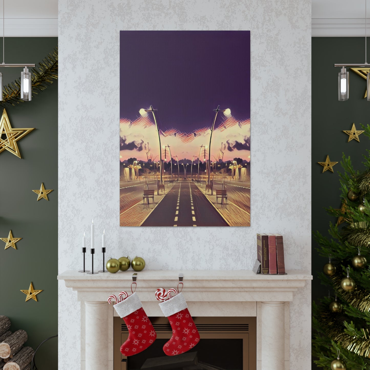 We Meet Purple Canvas