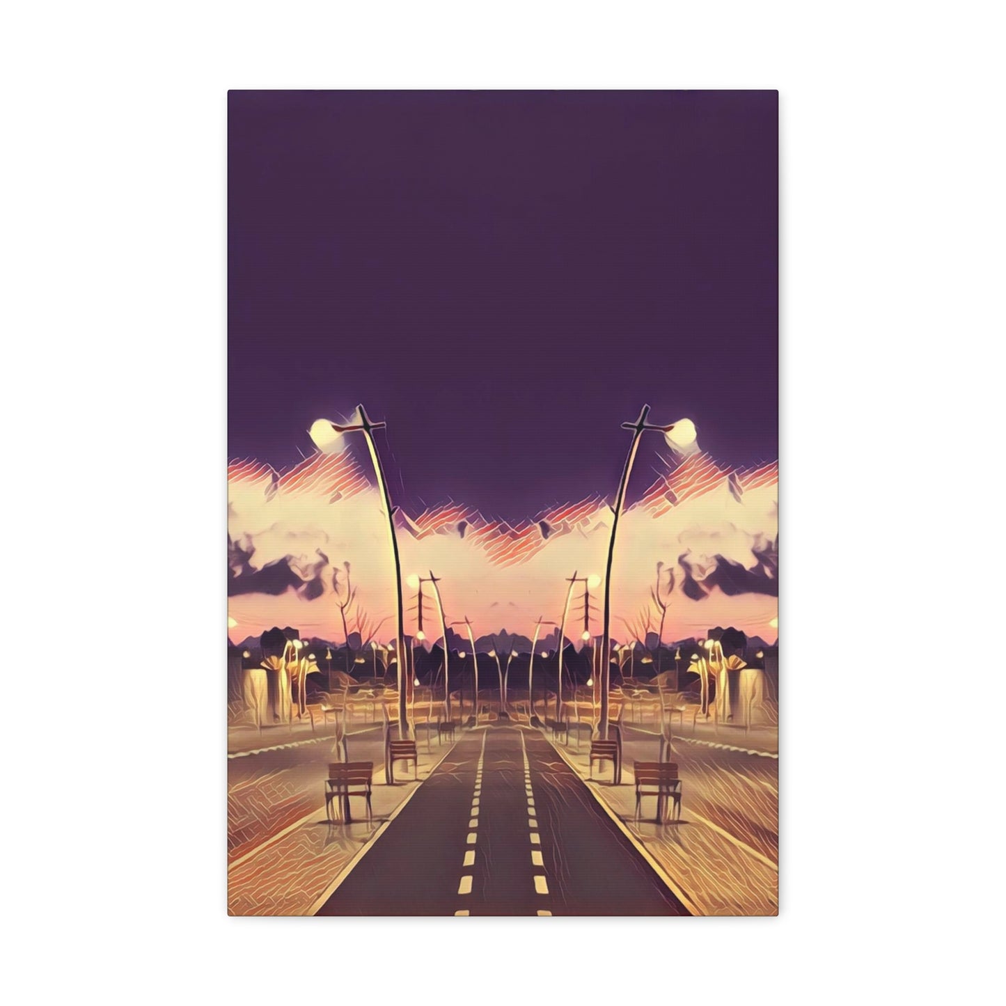 We Meet Purple Canvas