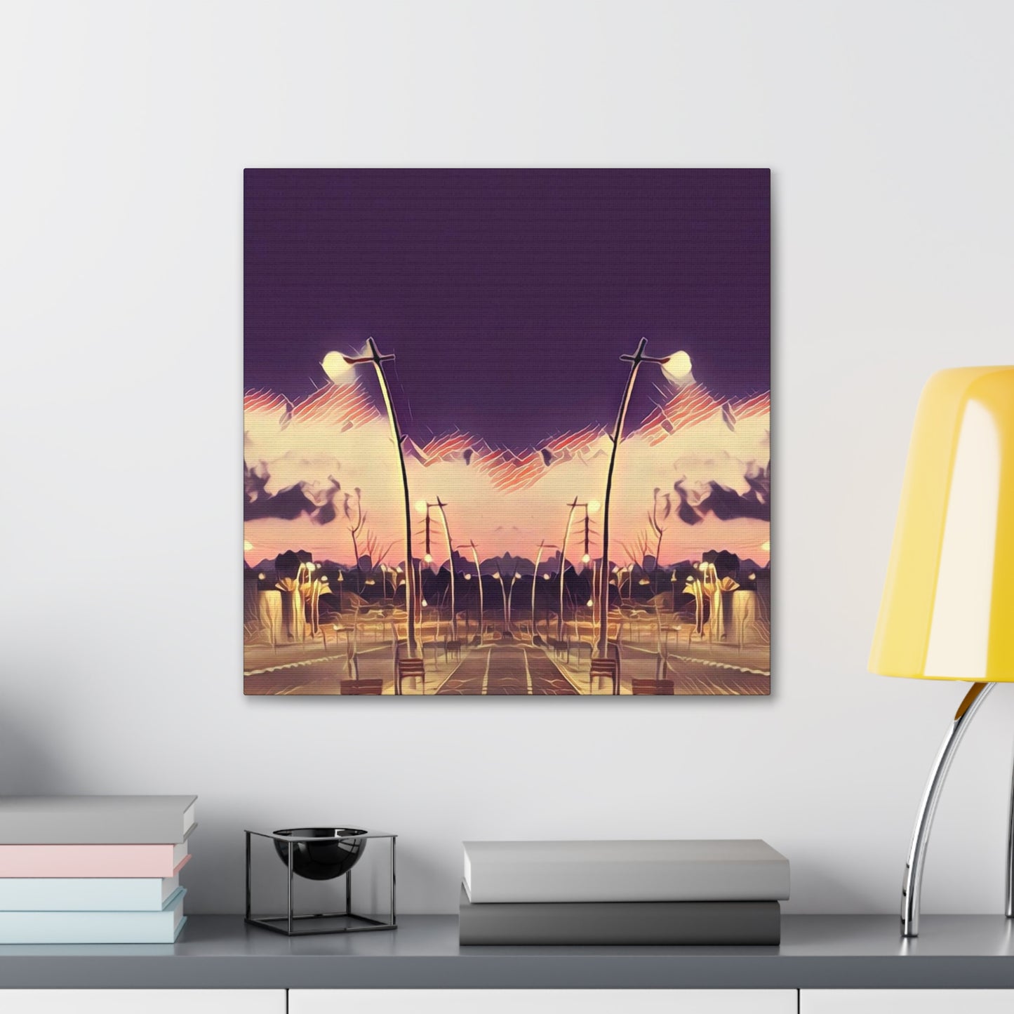 We Meet Purple Canvas