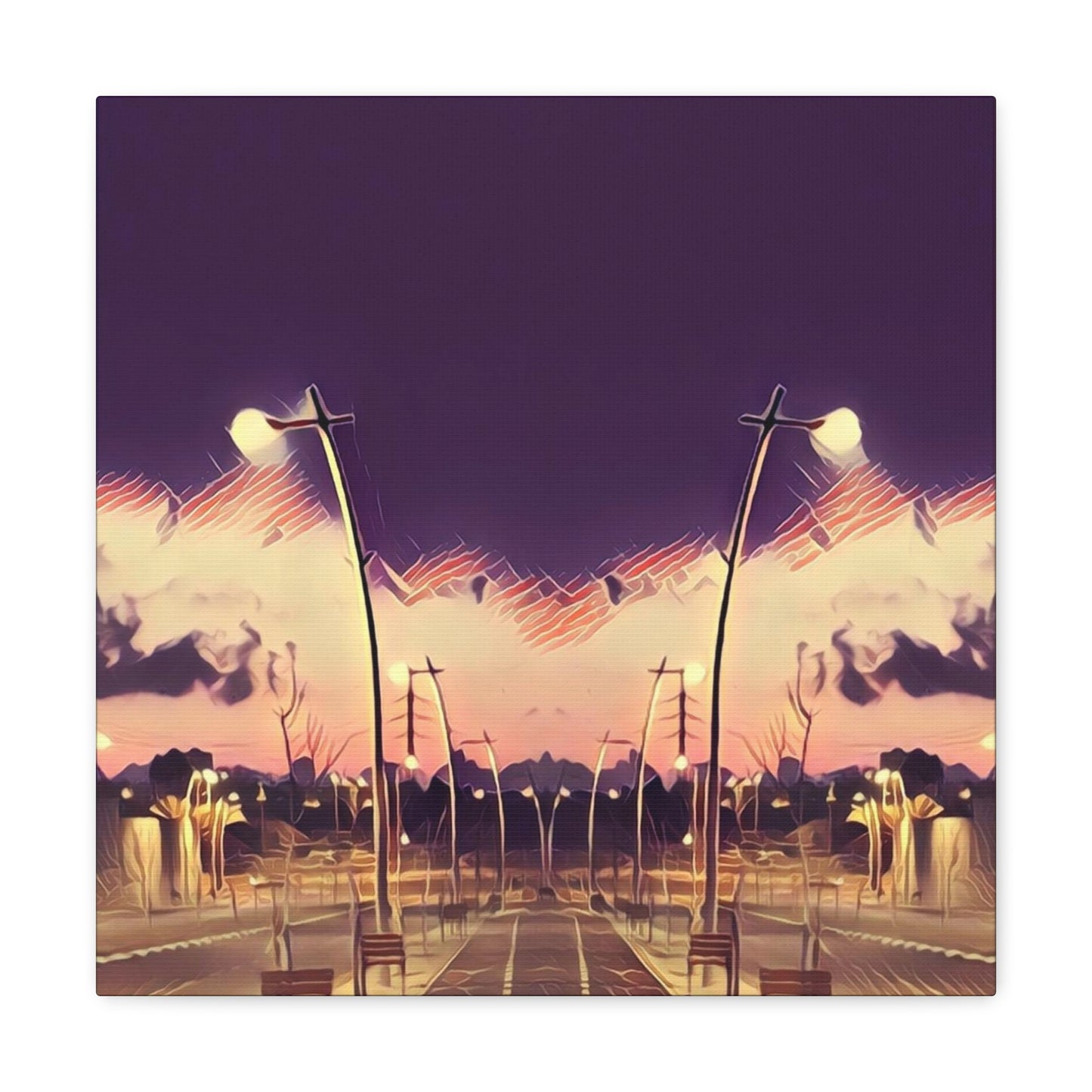We Meet Purple Canvas