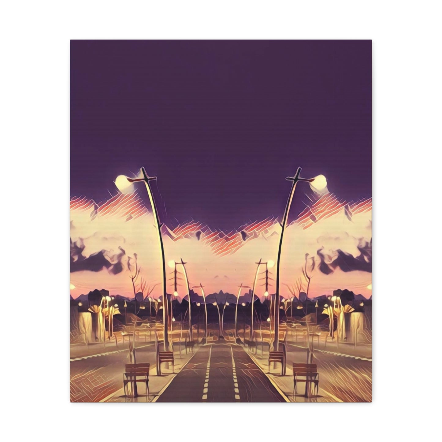 We Meet Purple Canvas