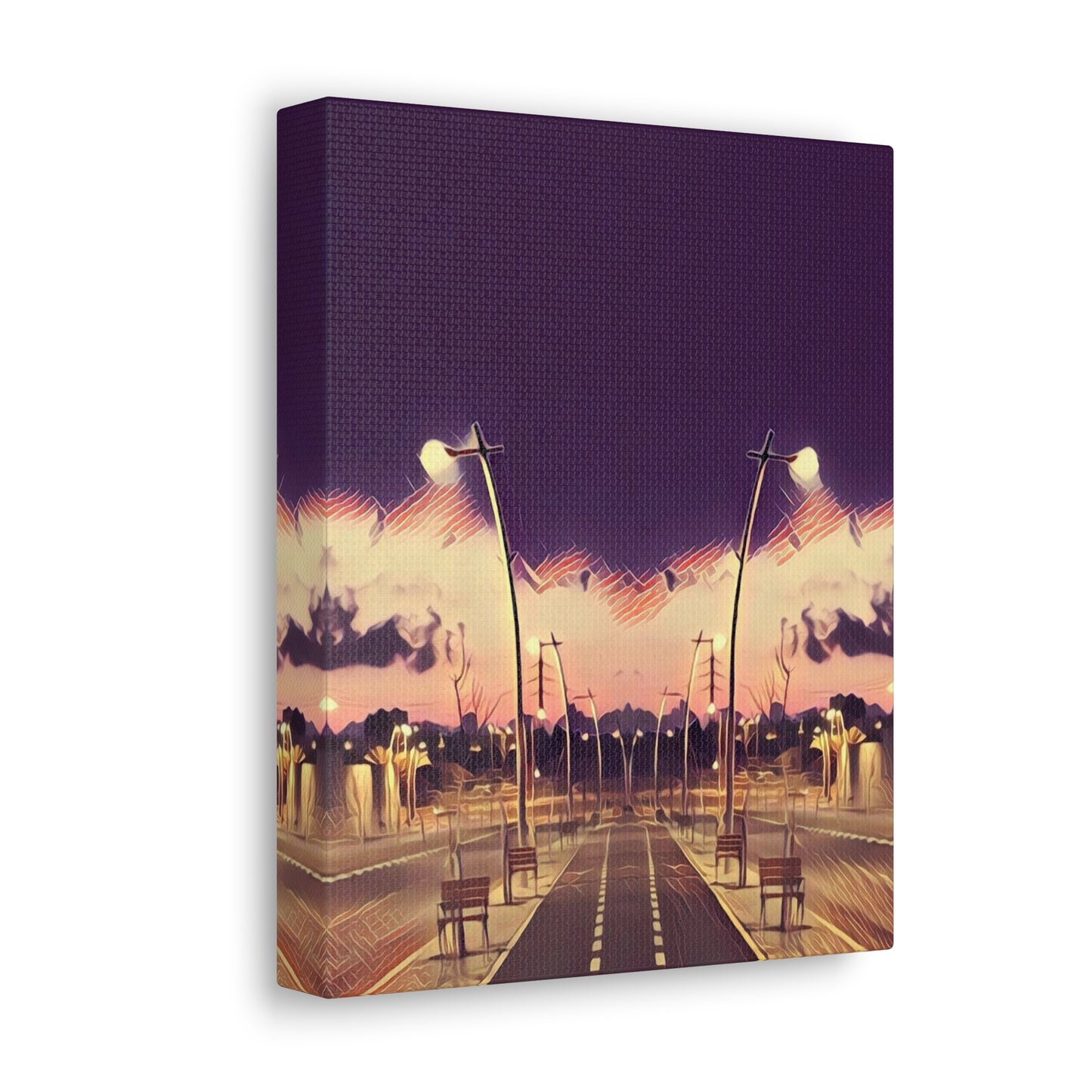 We Meet Purple Canvas