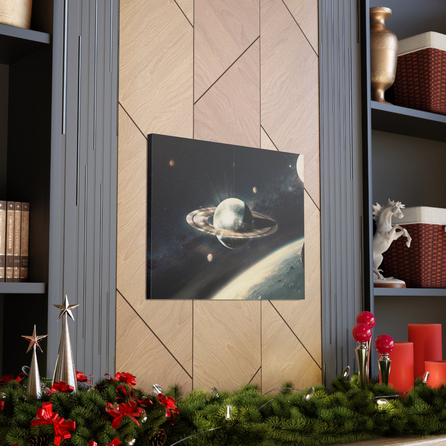 Disco Saturn Canvas