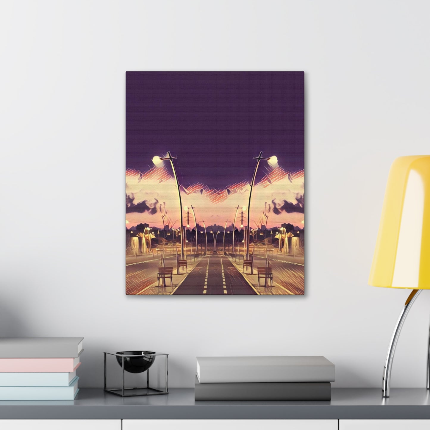 We Meet Purple Canvas