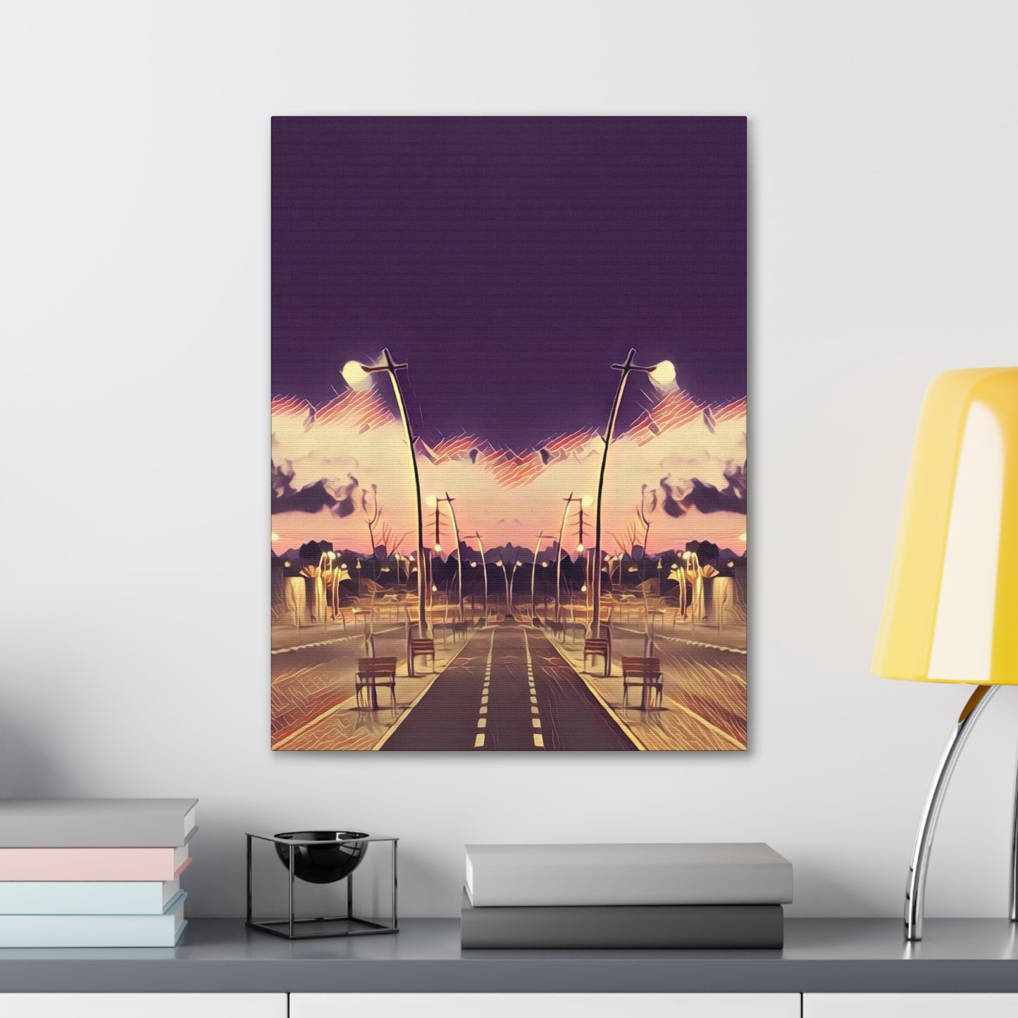 We Meet Purple Canvas