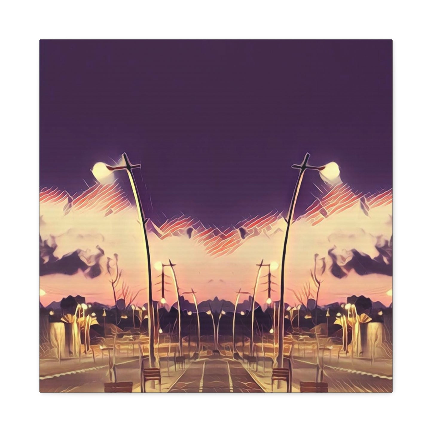 We Meet Purple Canvas