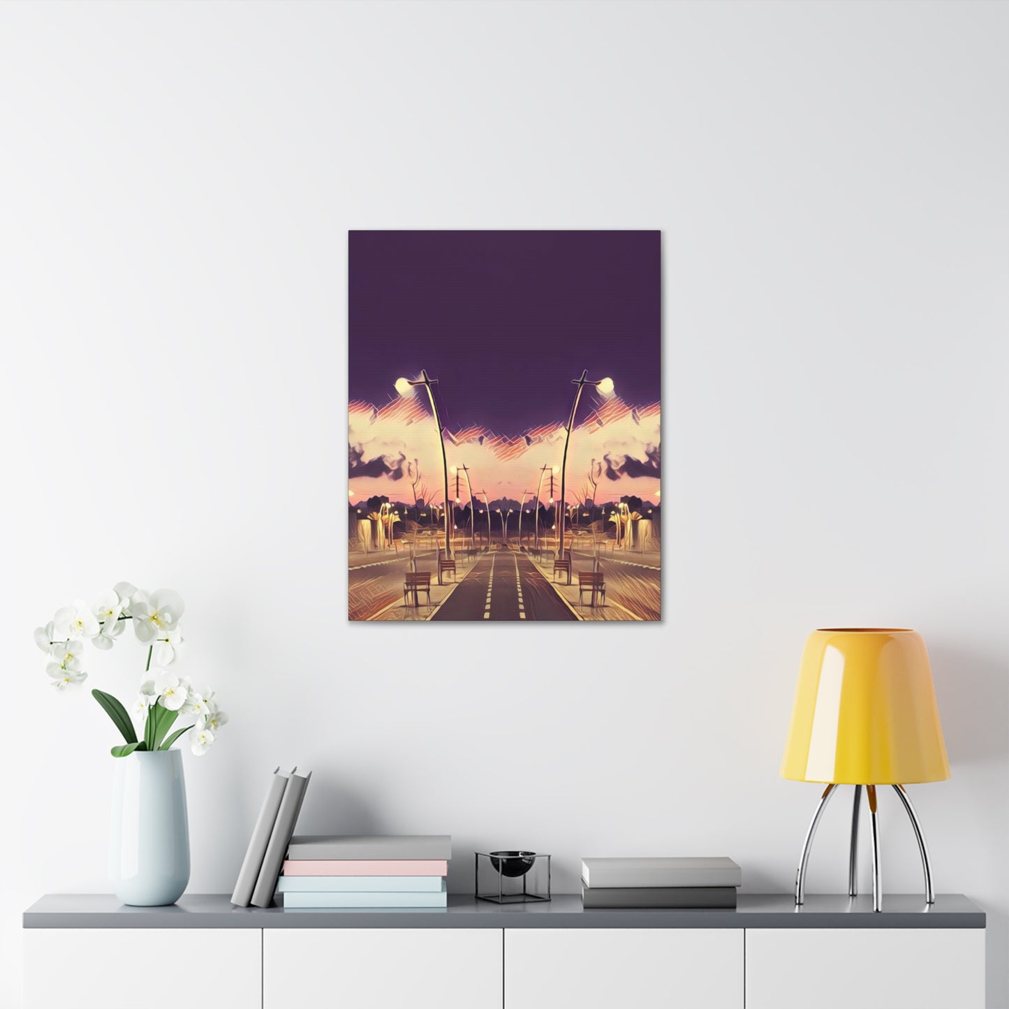 We Meet Purple Canvas