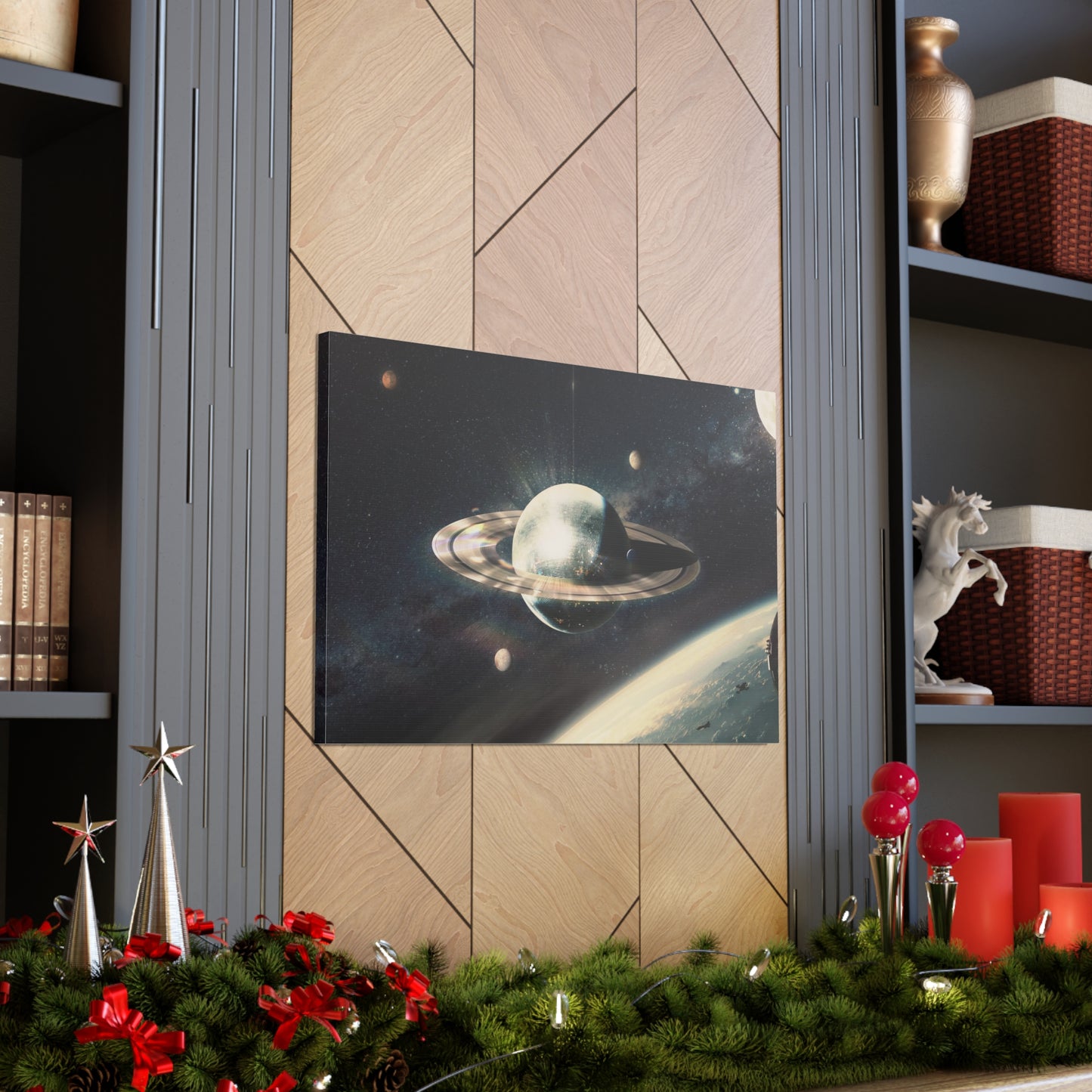 Disco Saturn Canvas