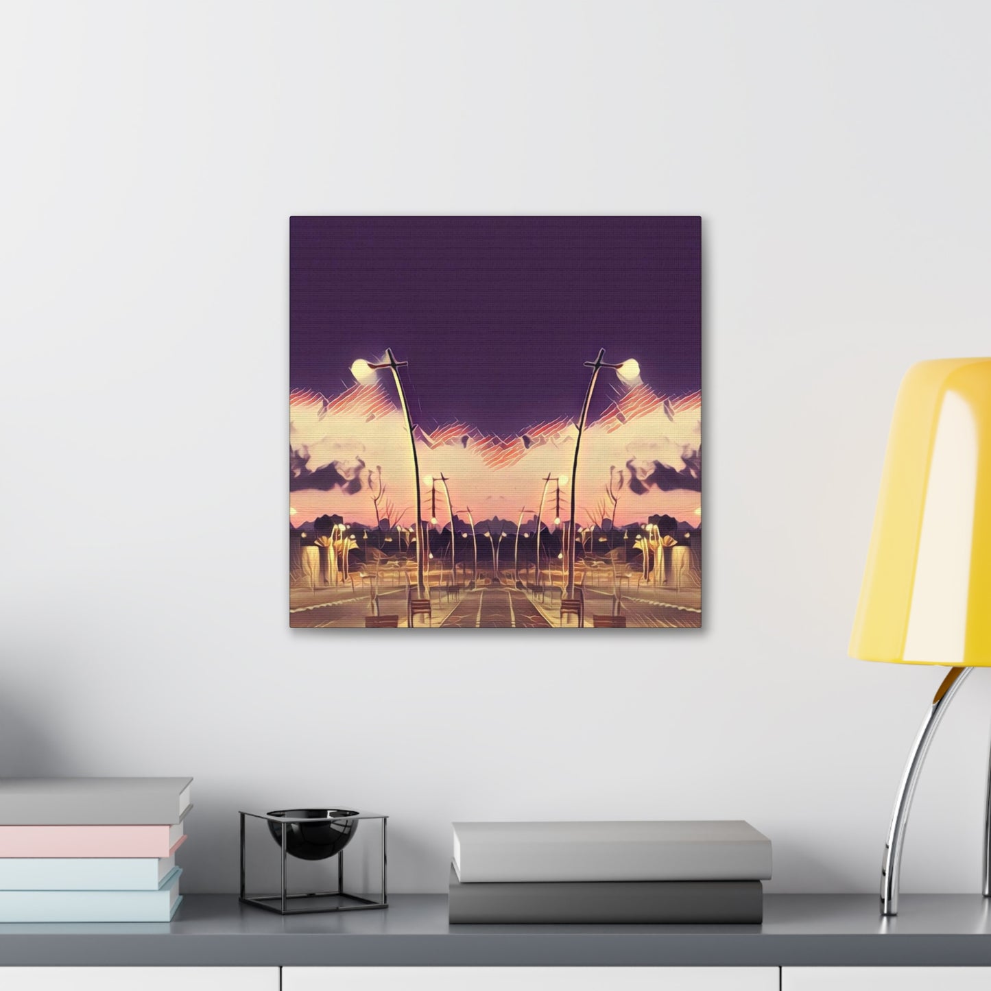 We Meet Purple Canvas