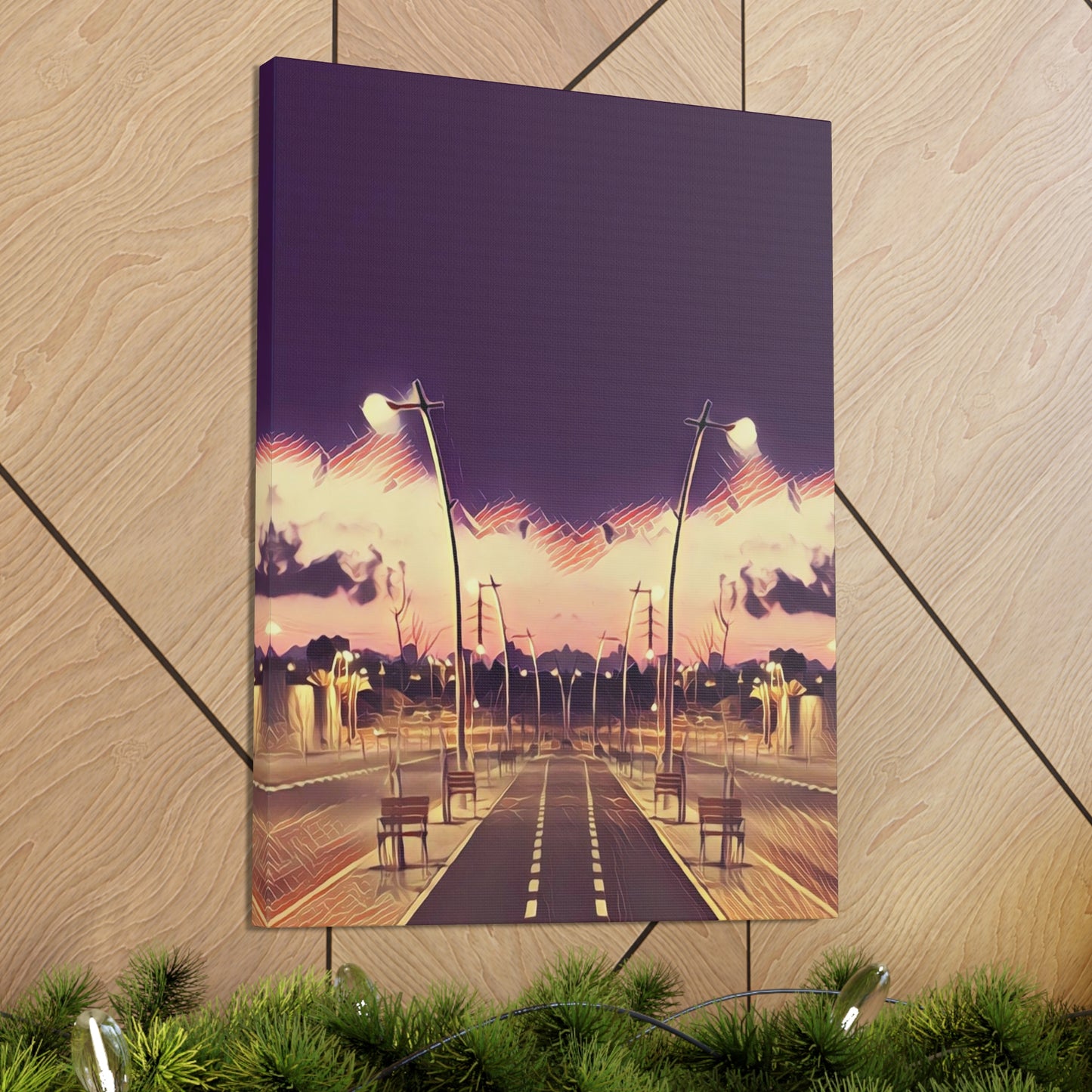We Meet Purple Canvas