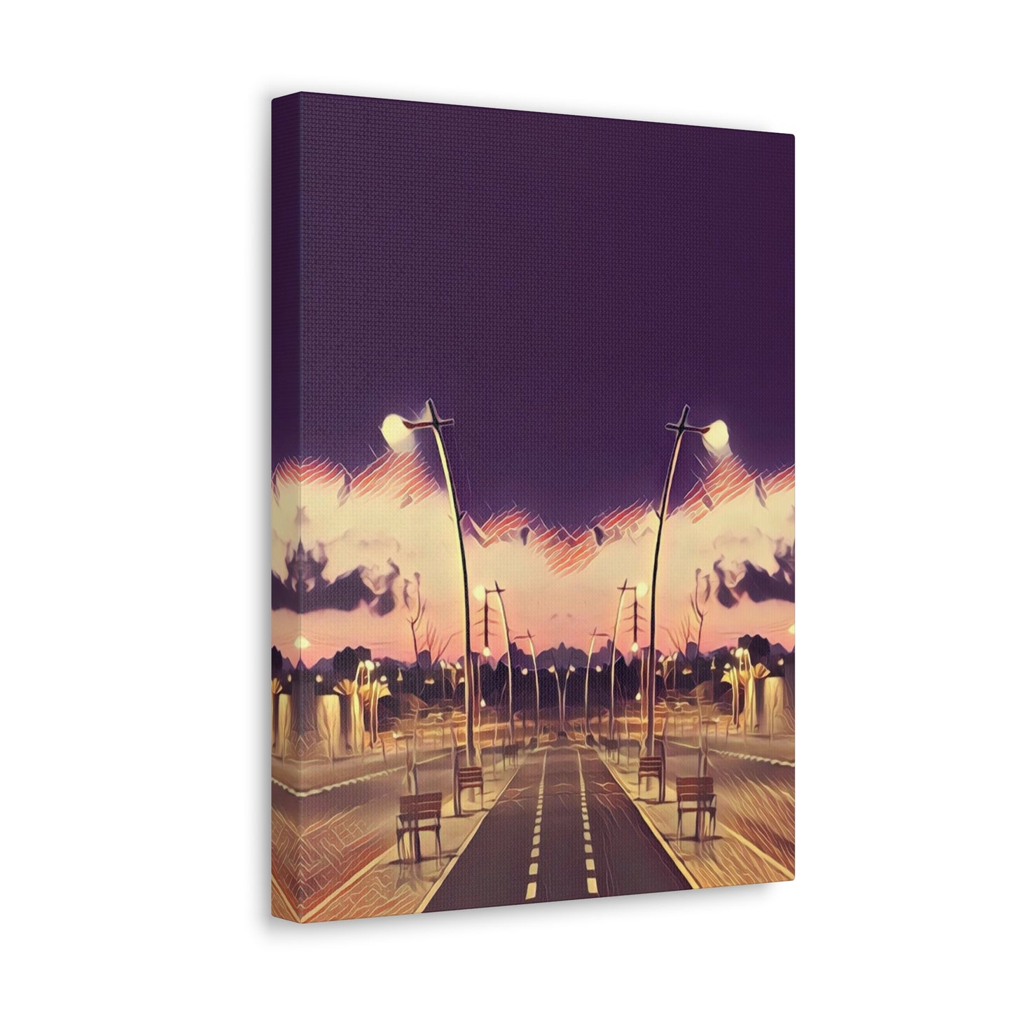 We Meet Purple Canvas