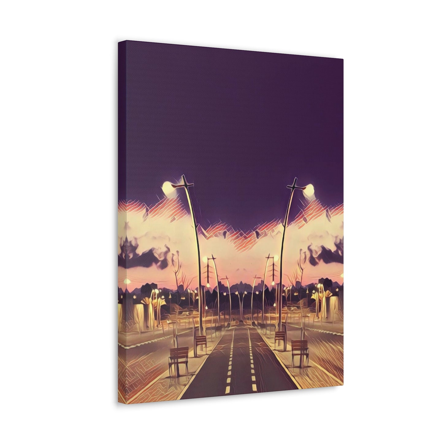 We Meet Purple Canvas