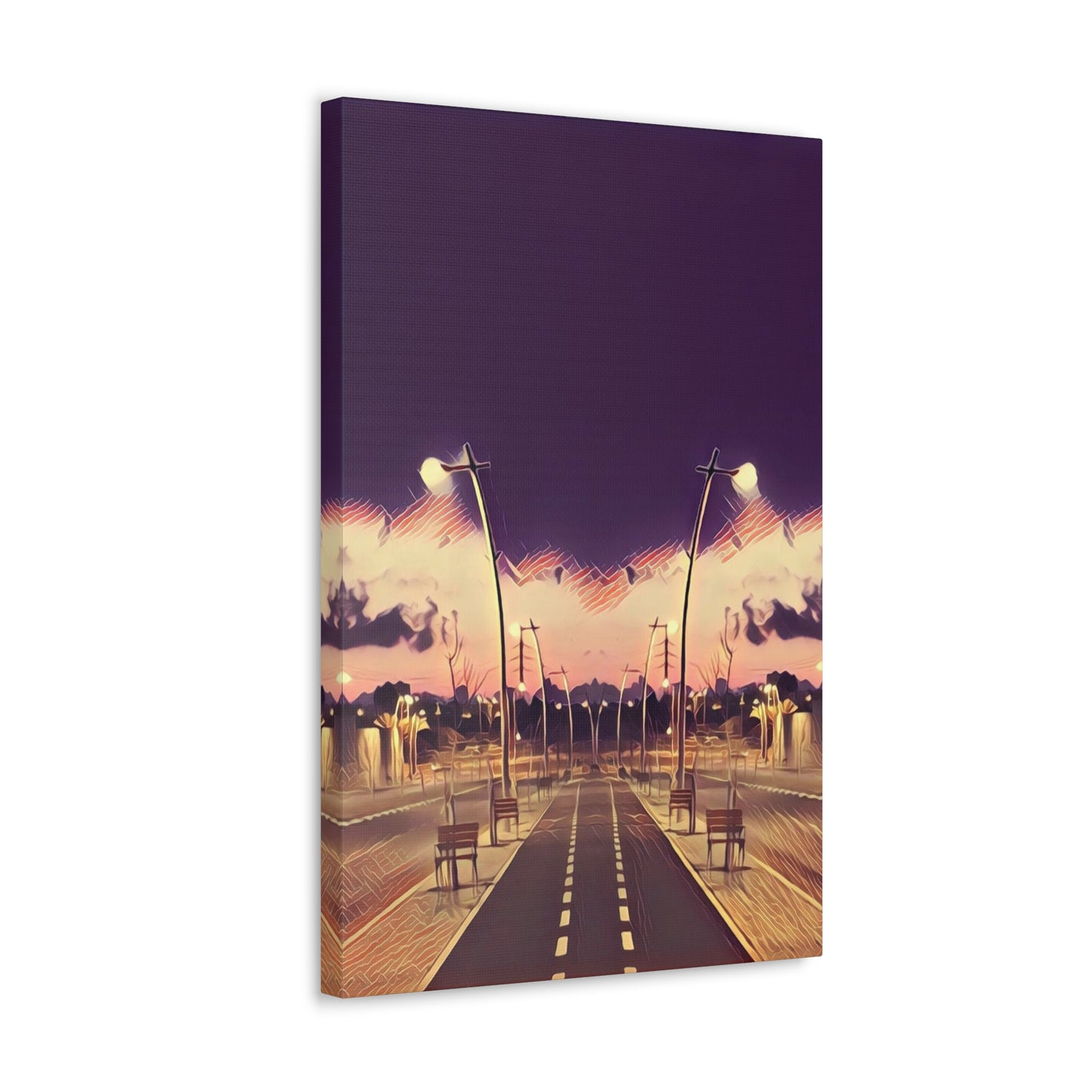 We Meet Purple Canvas