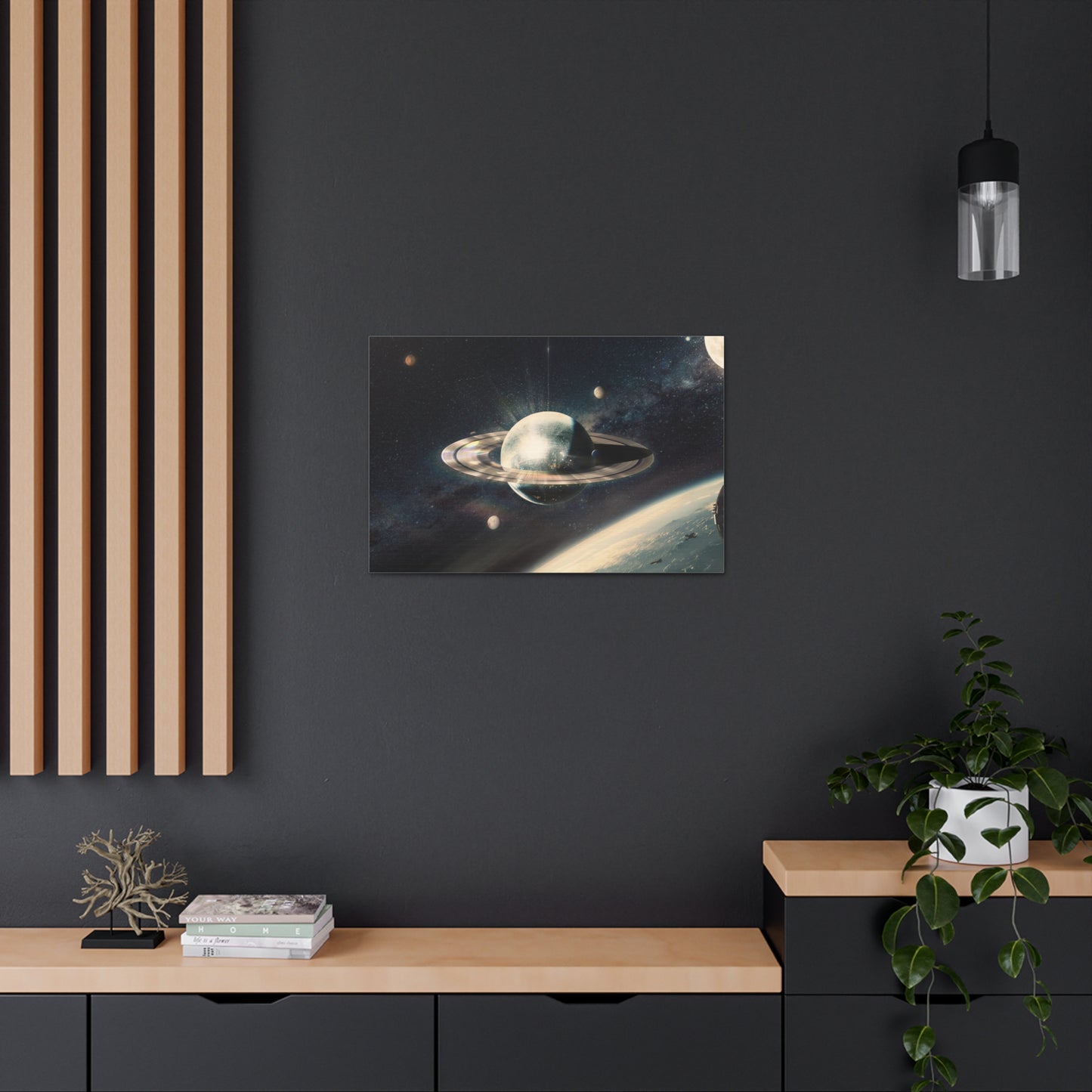 Disco Saturn Canvas