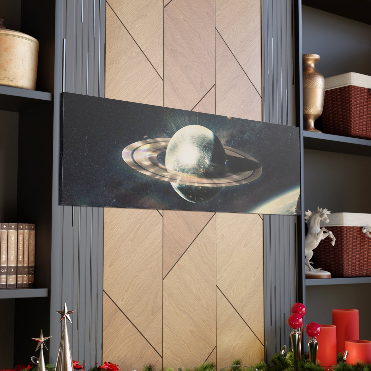 Disco Saturn Canvas
