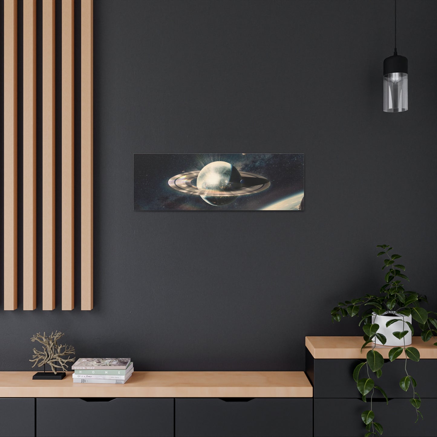 Disco Saturn Canvas