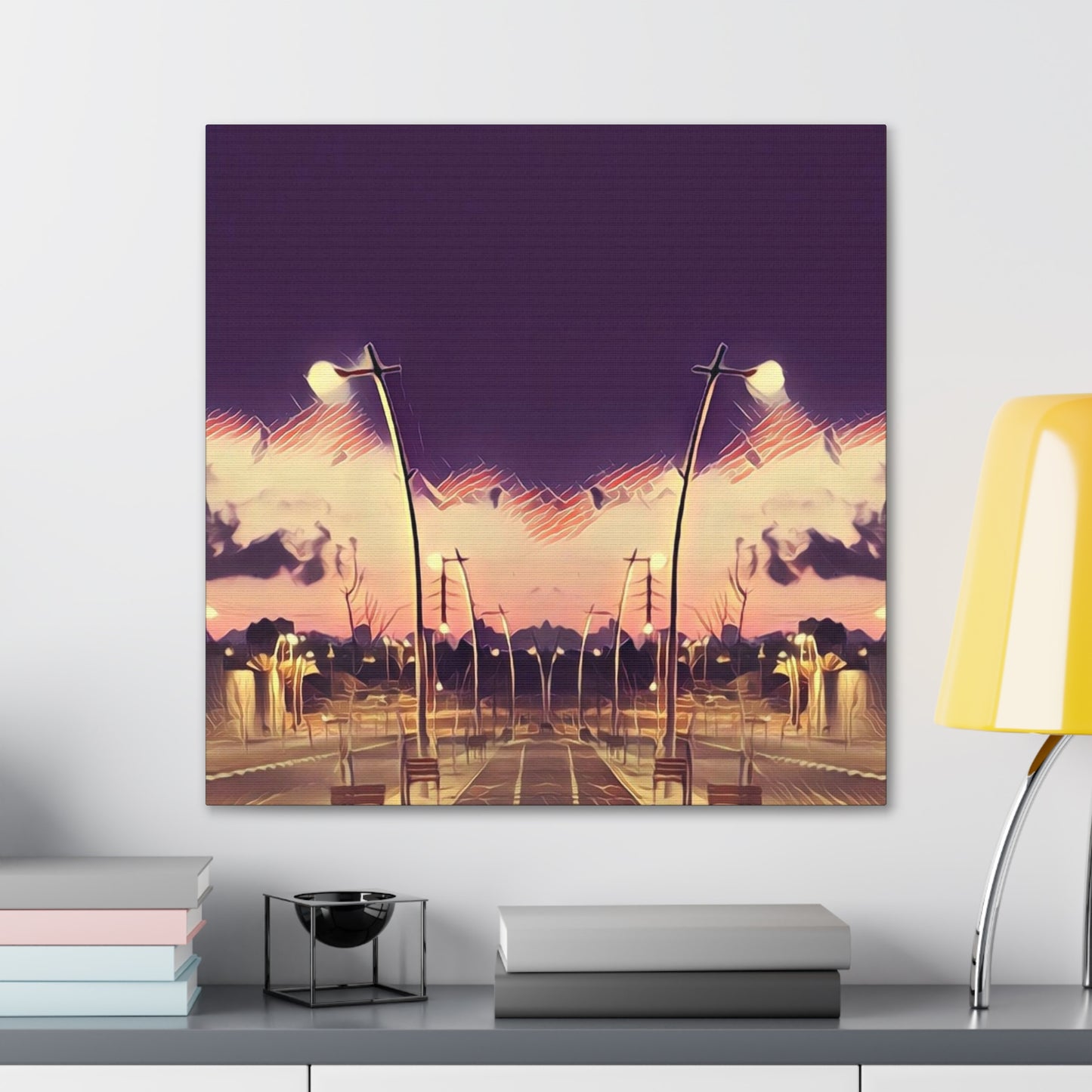 We Meet Purple Canvas
