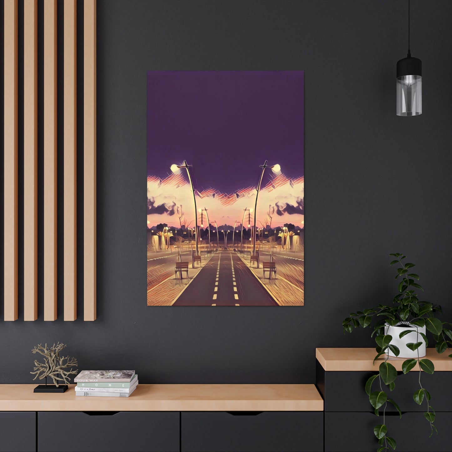 We Meet Purple Canvas