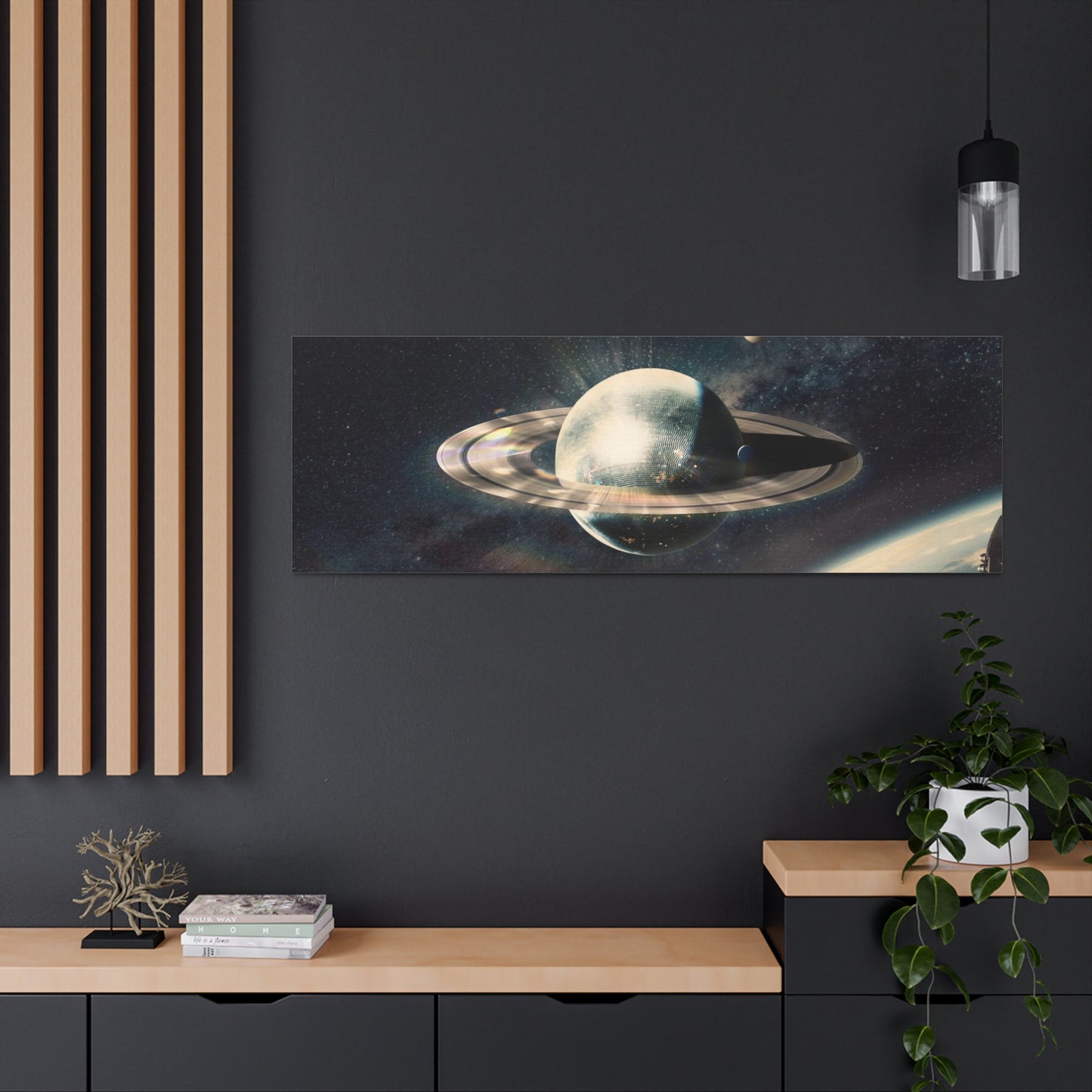 Disco Saturn Canvas