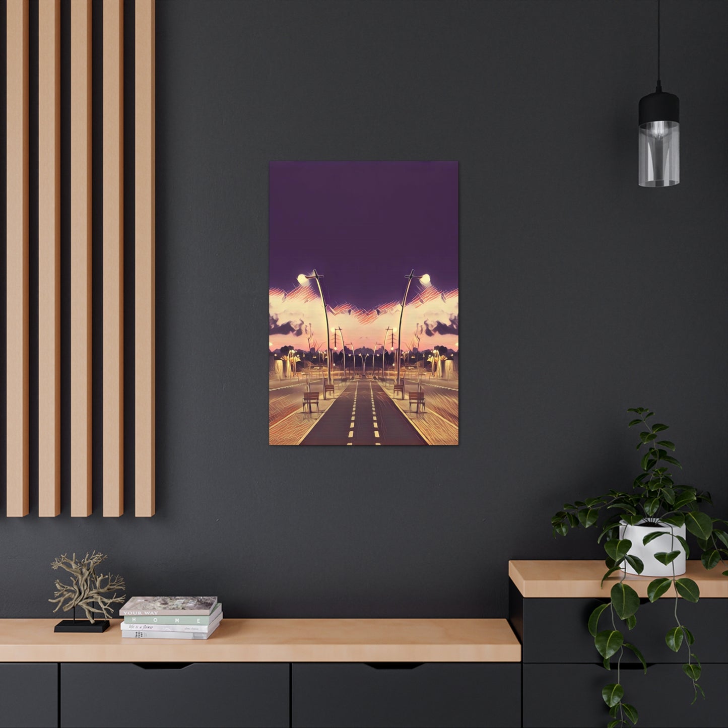 We Meet Purple Canvas