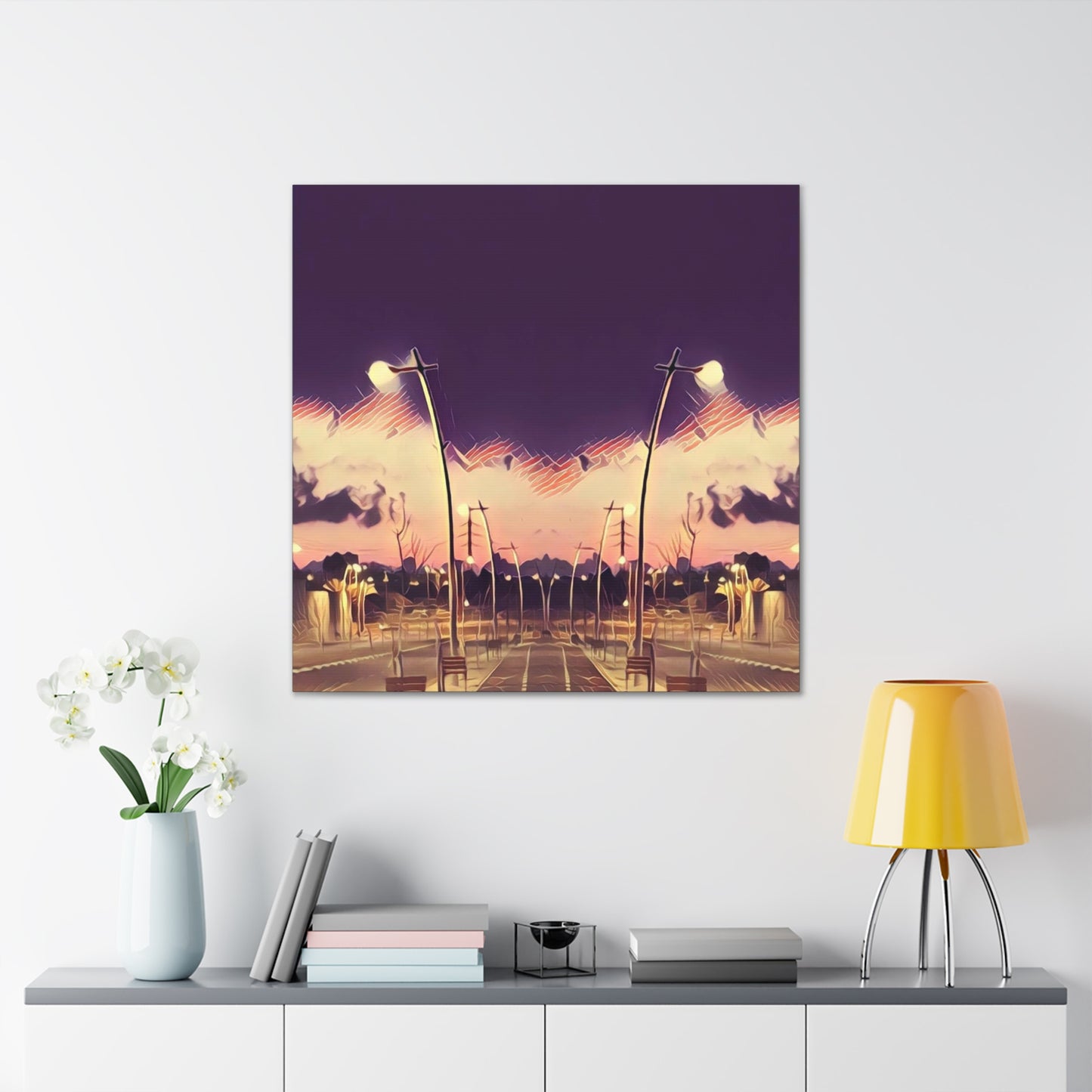 We Meet Purple Canvas