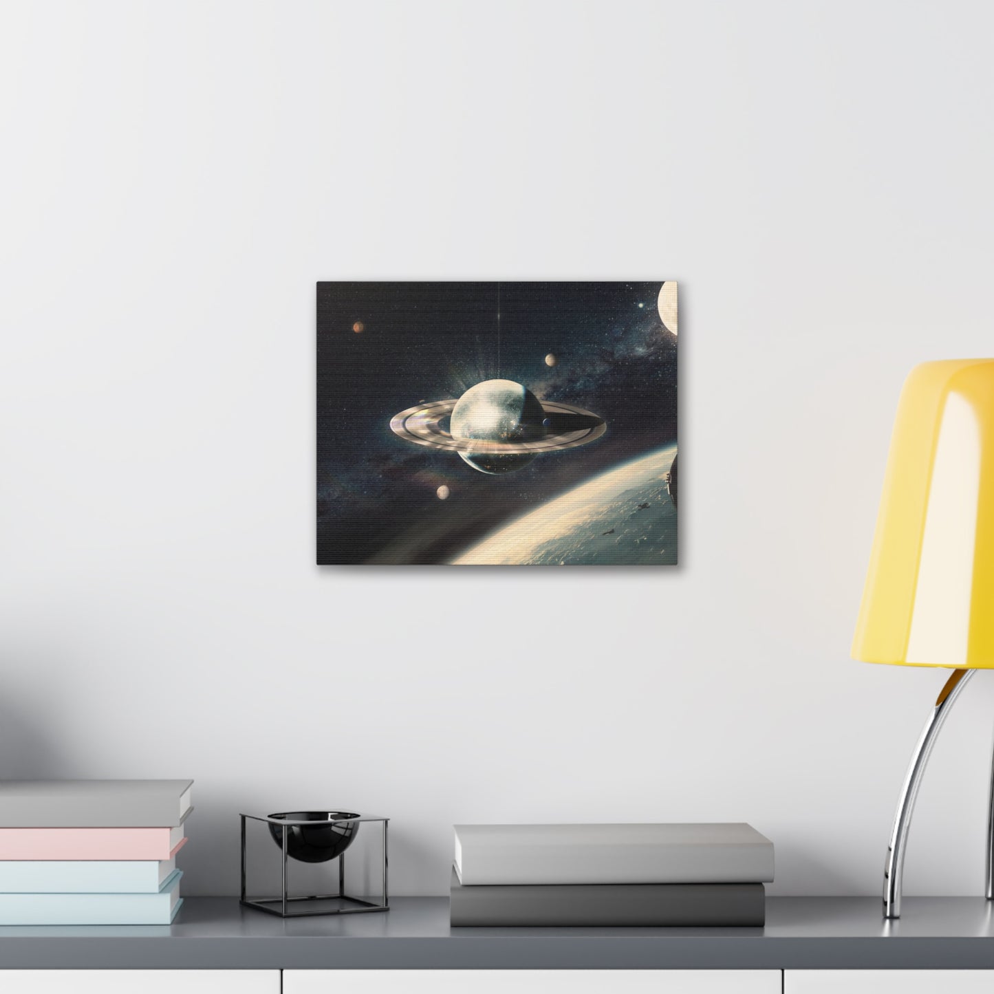 Disco Saturn Canvas