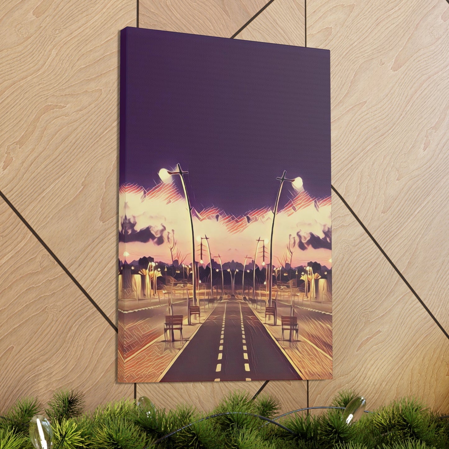 We Meet Purple Canvas