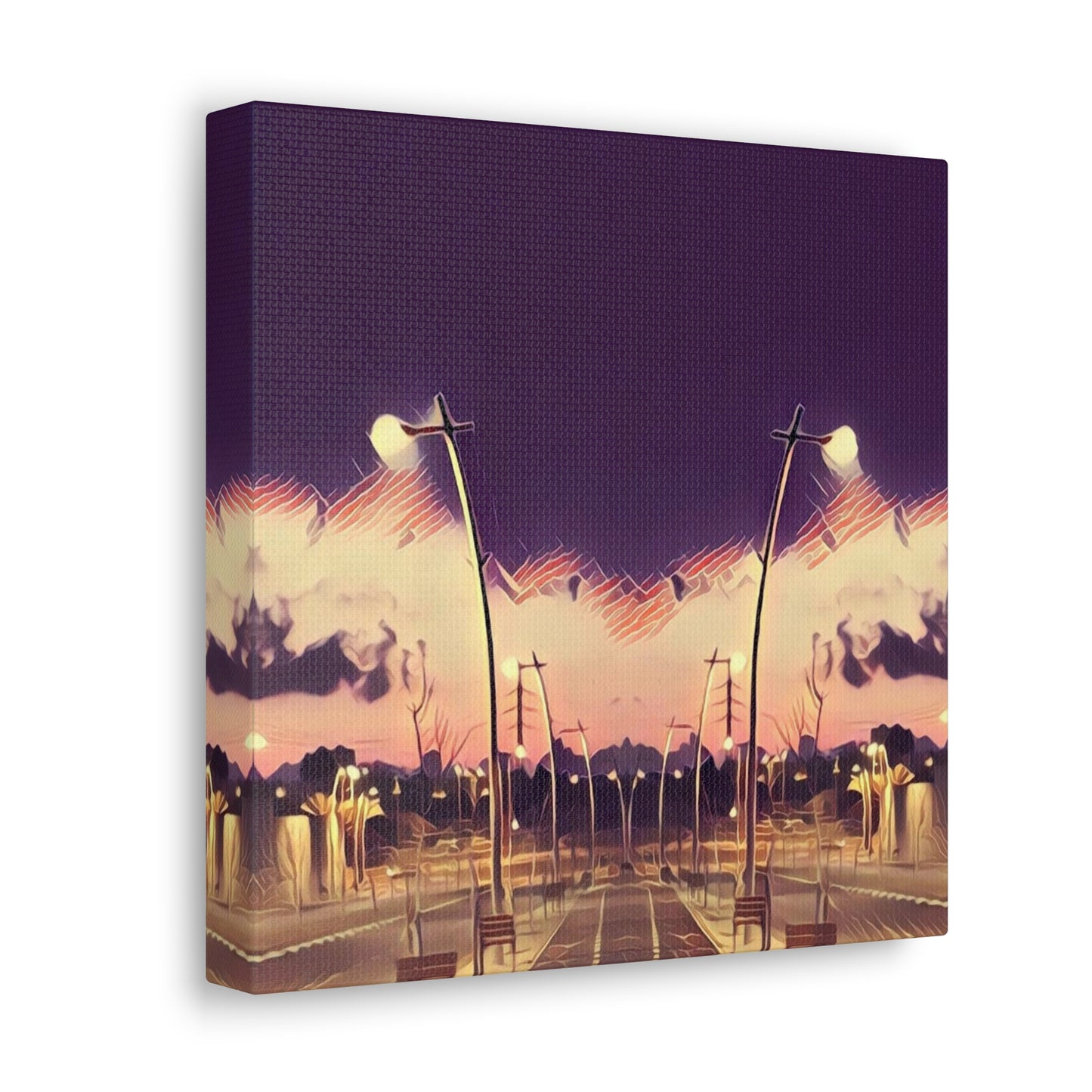 We Meet Purple Canvas