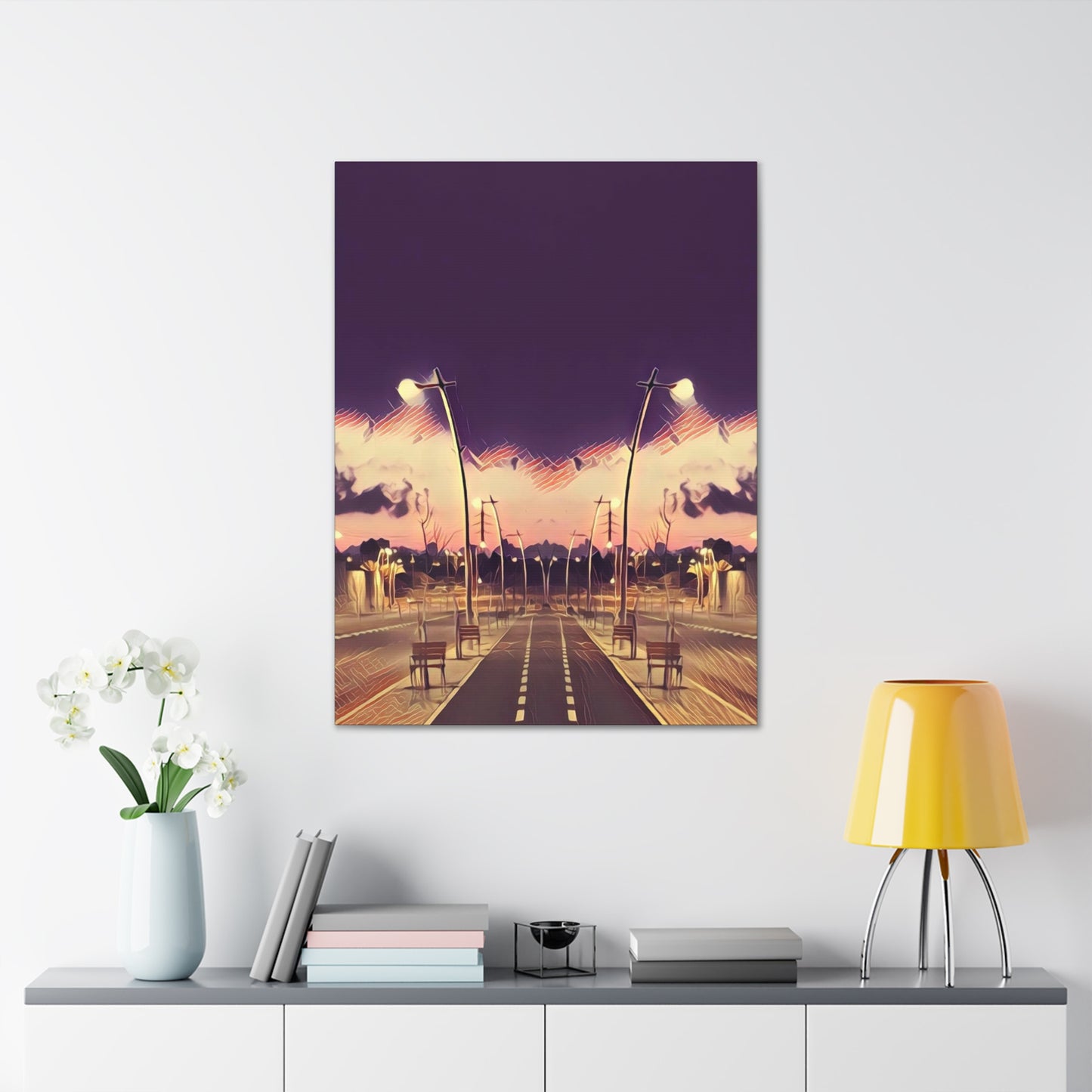 We Meet Purple Canvas