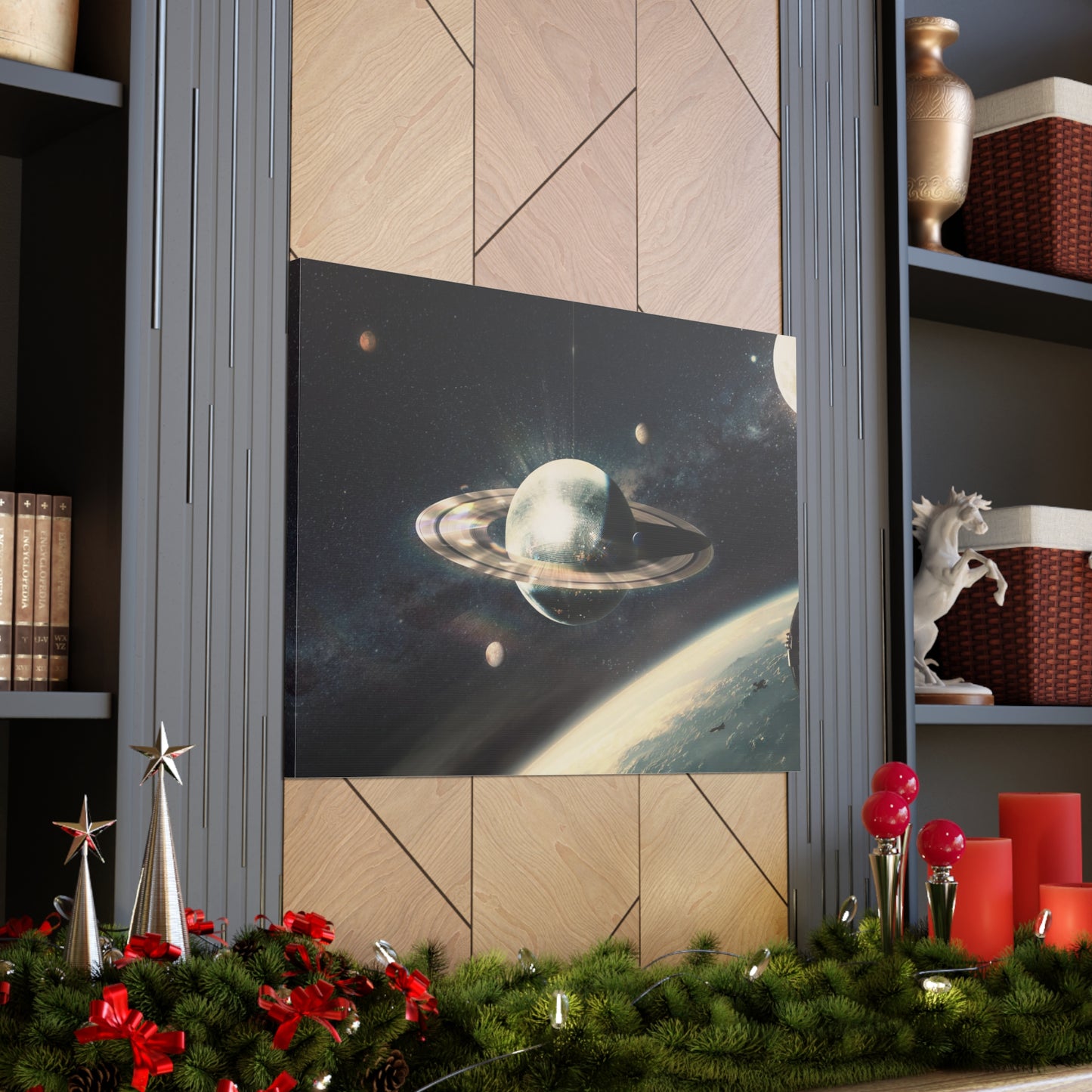 Disco Saturn Canvas