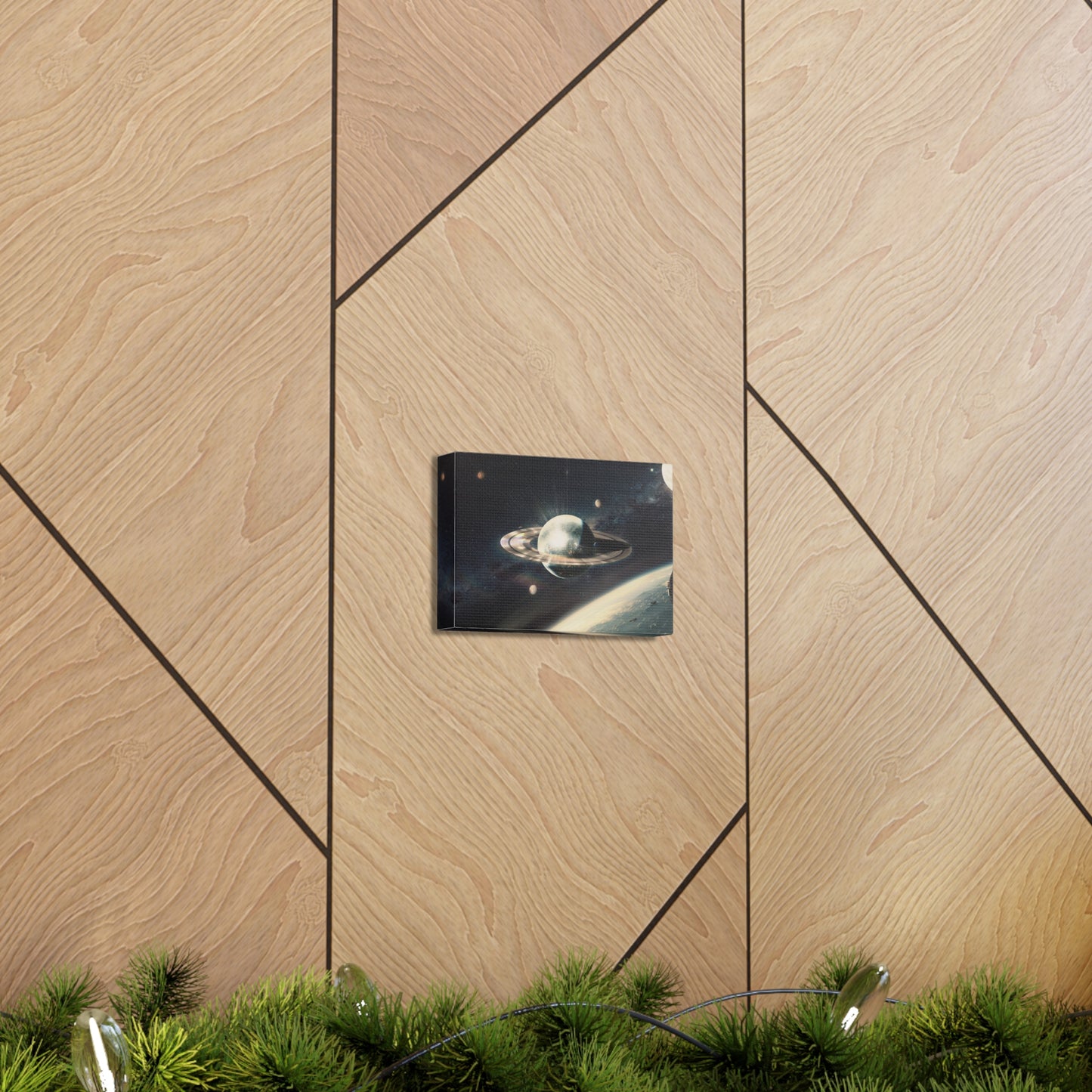 Disco Saturn Canvas