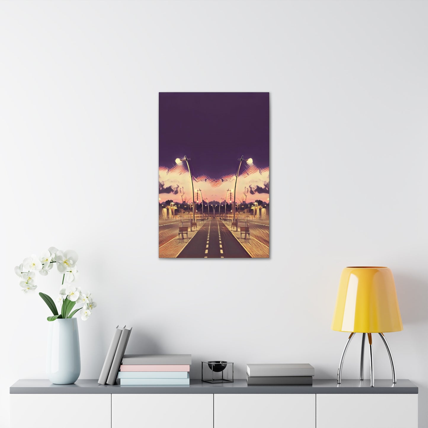 We Meet Purple Canvas
