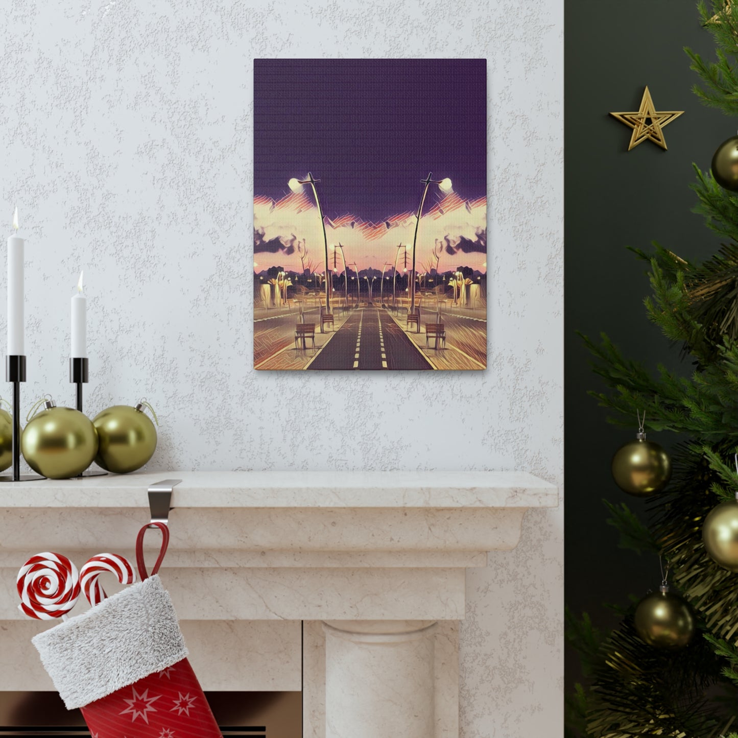 We Meet Purple Canvas