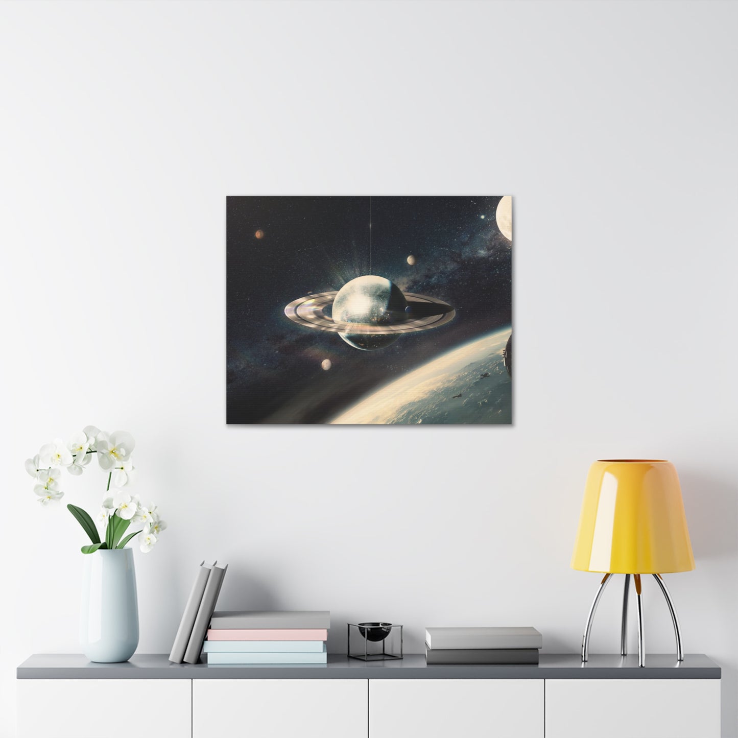 Disco Saturn Canvas