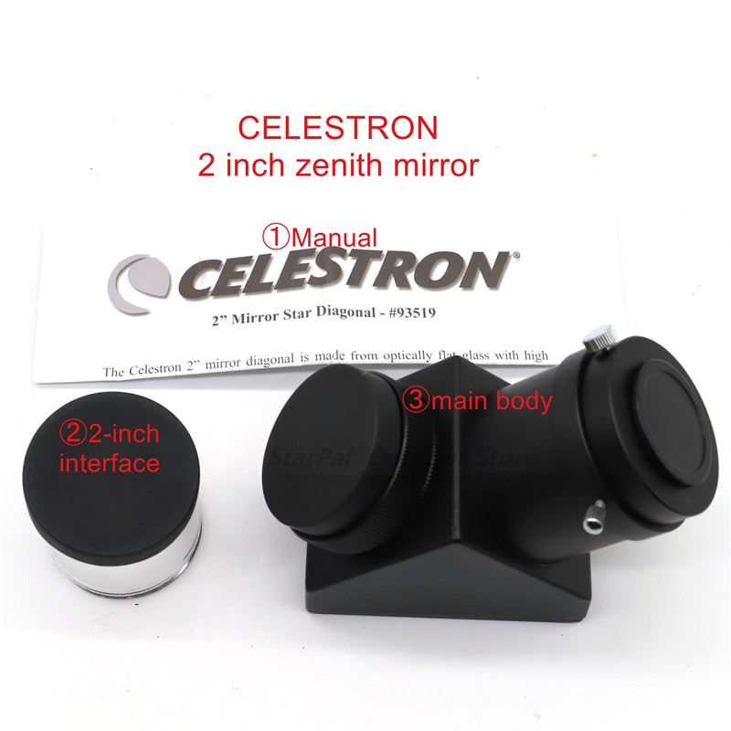 Celestron 2 Inch SCT Mirror Diagonal Adapter Prism