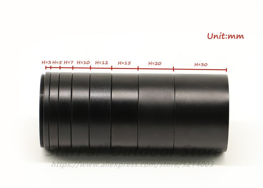 T2 Extension Tube Kit 3mm / 5mm / 7mm / 10mm / 12mm / 15mm / 20mm / 30mm M42x0.75
