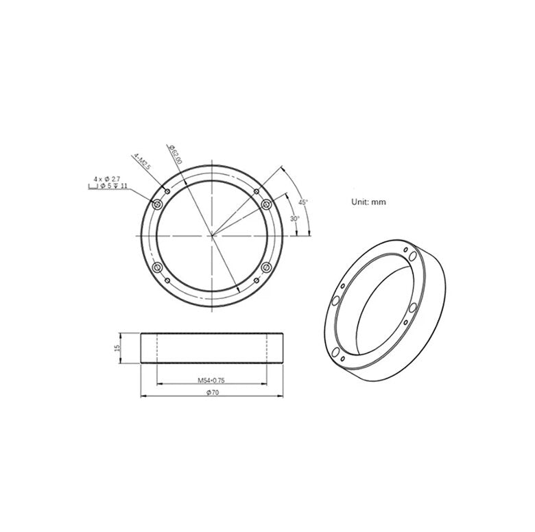ZWO-D70-M54F
