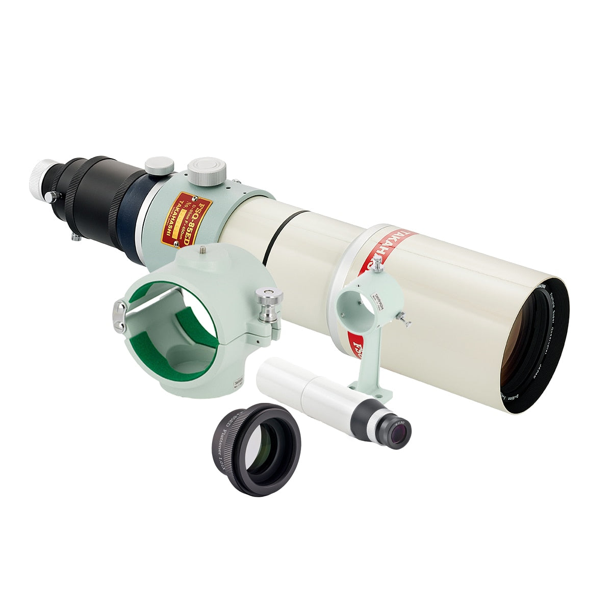 Takahashi FSQ-85EDX f/5.3 Petzval Refracting Telescope Set - With Flattener/Finder/Tube Cradle