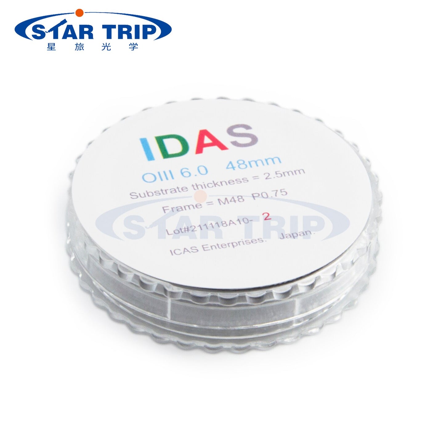 IDAS 2" M48 Mounted Narrowband OIII 6.0nm Filter Class UHS (2.5mm) Suitable from F1.65 and above