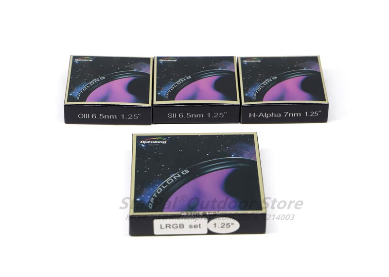 OPTOLONG 1.25" Filter SHO H-Alpha 7nm SII-CCD 6.5nm OIII-CCD 6.5nm and LRGB AR Set