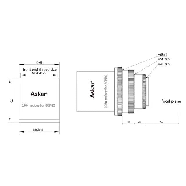 Askar Reducer for 80PHQ Telescope