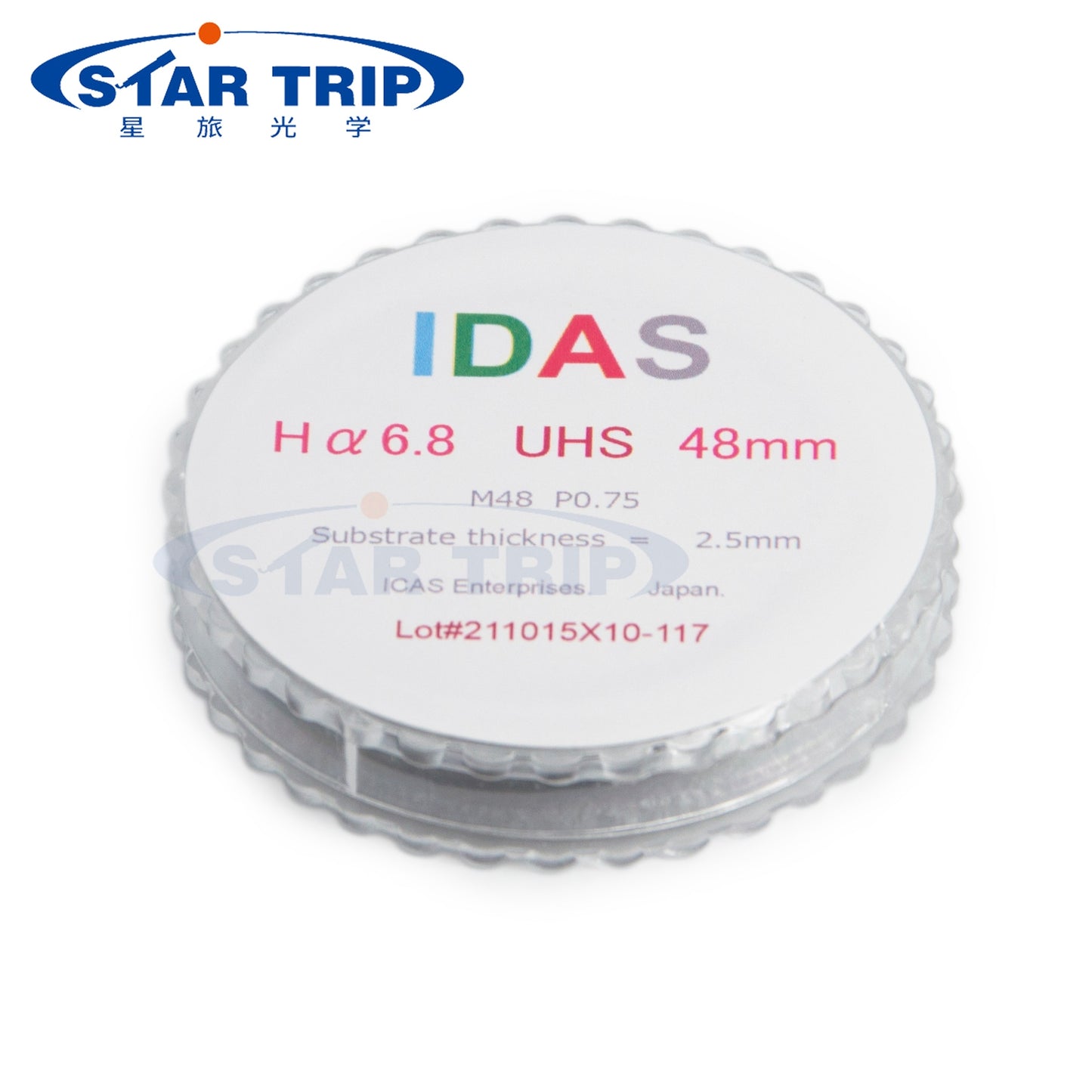 IDAS 2" M48 Mounted Narrowband Ha 6.8nm Filter Class UHS (2.5mm) Suitable for F2.2 or faster optics / RASA8 and HyperStar Series