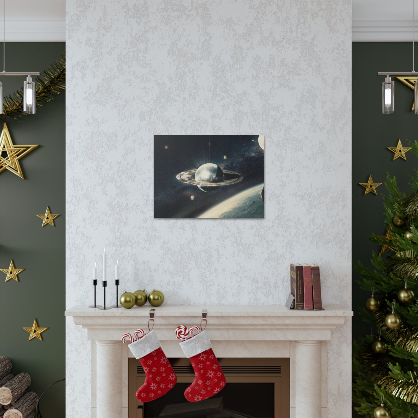 Disco Saturn Canvas