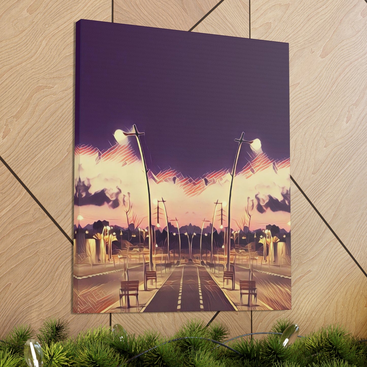 We Meet Purple Canvas