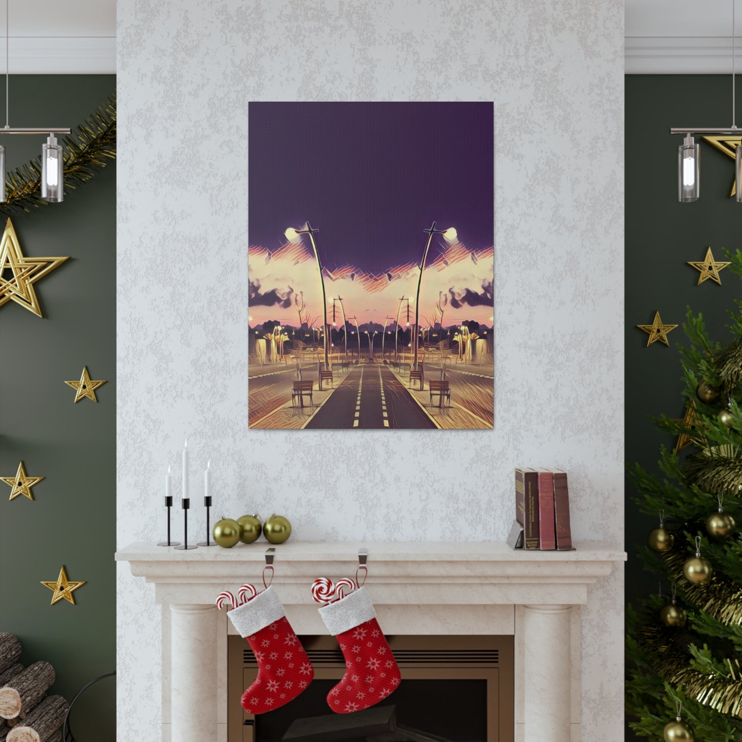 We Meet Purple Canvas