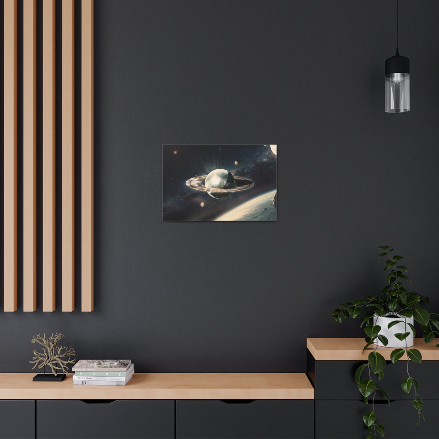 Disco Saturn Canvas